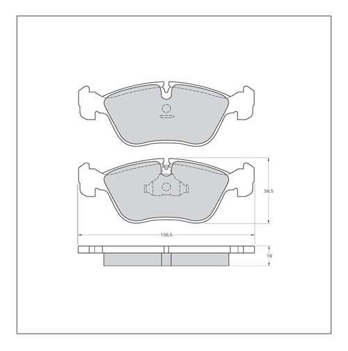 Tarox Strada Brake Pads - Front for Volvo V70