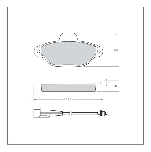 Tarox Corsa Brake Pads - Rear for Fiat Punto