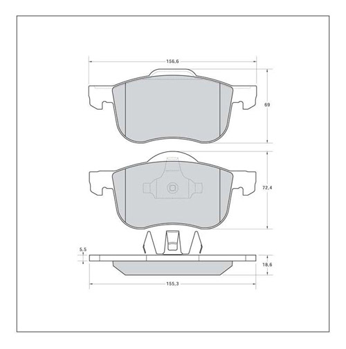 Tarox Strada Brake Pads - Front for Volvo S60