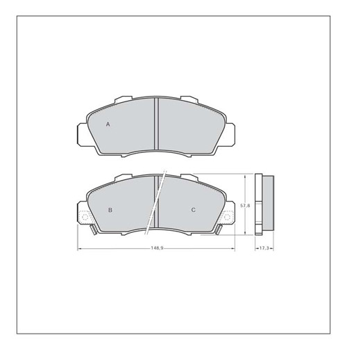 Tarox Strada Brake Pads - Front for Honda Integra