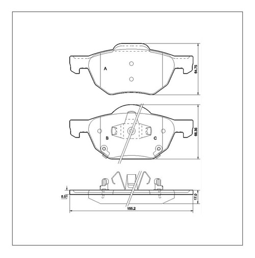 Tarox Strada Brake Pads - Front for Honda Accord