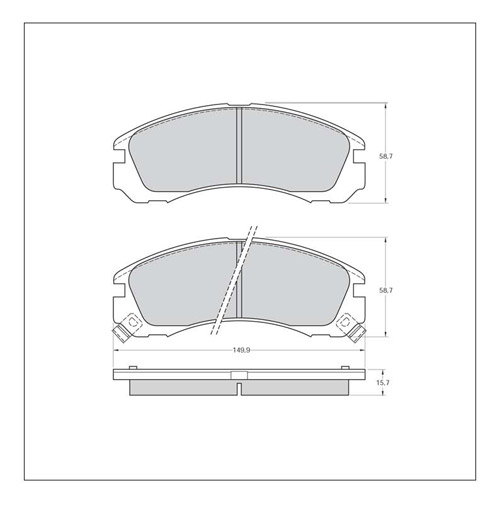 Tarox Strada Brake Pads - Front for Mitsubishi Evo IV (CN9A)