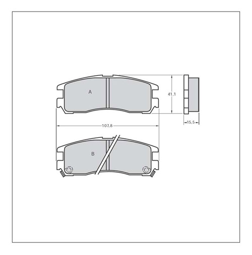 Tarox Strada Brake Pads - Rear for Mitsubishi 3000GT