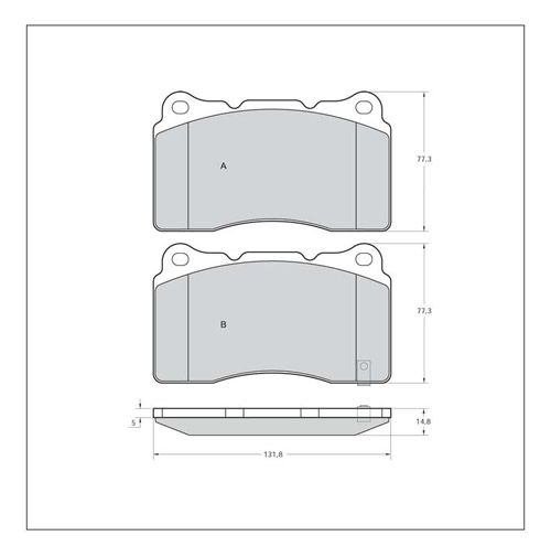 Tarox Strada Brake Pads - Front for Subaru Impreza Mk 2