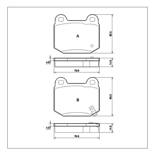 Tarox Corsa Brake Pads - Rear for Nissan 200SX