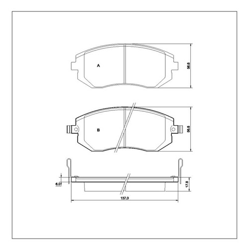 Tarox Strada Brake Pads - Front for Subaru Forester