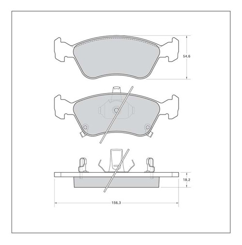 Tarox Strada Brake Pads - Front for Toyota Avensis