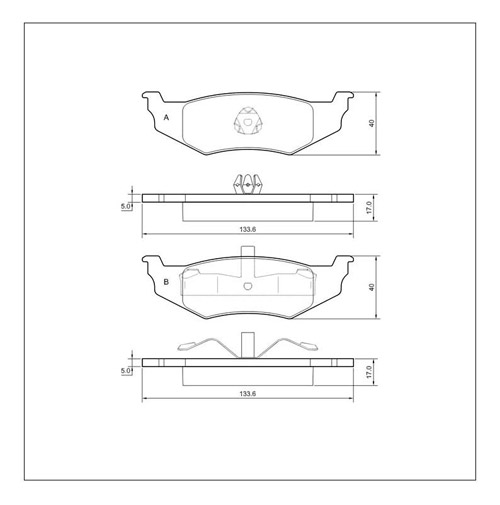 Tarox Strada Brake Pads - Rear for Chrysler PT Cruiser