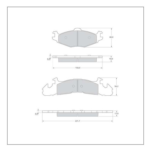Tarox Strada Brake Pads - Front for Chrysler Voyager