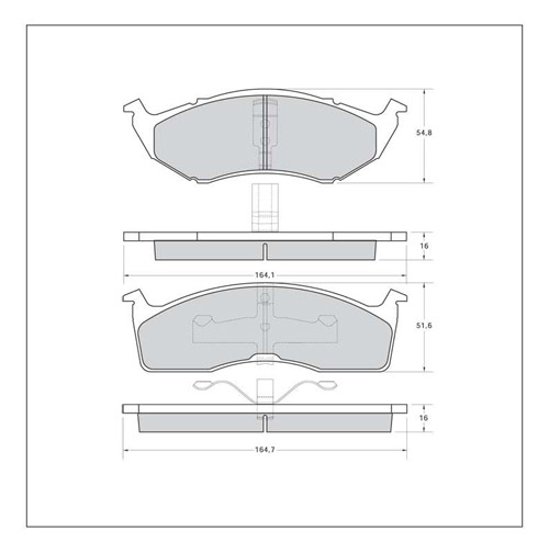 Tarox Strada Brake Pads - Front for Chrysler Grand Voyager