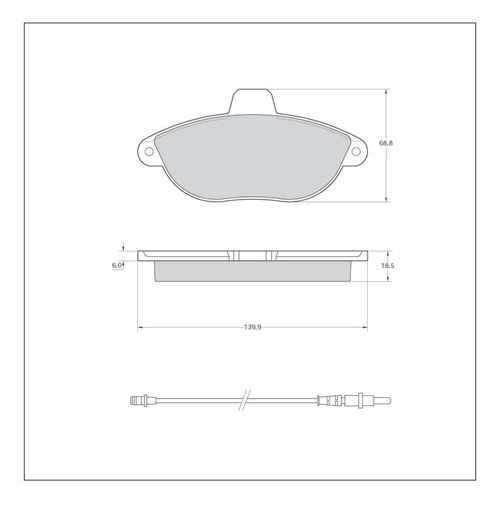 Tarox Strada Brake Pads - Front for Fiat Scudo