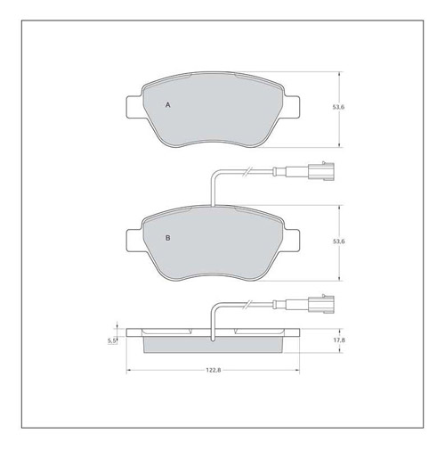 Tarox Strada Brake Pads - Front for Fiat Panda