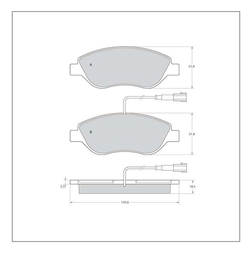 Tarox Strada Brake Pads - Front for Fiat Stilo