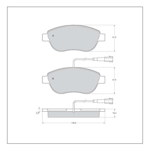 Tarox Strada Brake Pads - Front for Fiat Punto