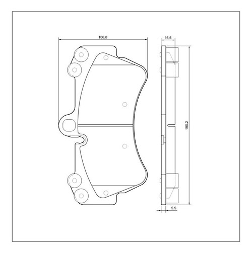 Tarox Strada Brake Pads - Front for Porsche Cayenne
