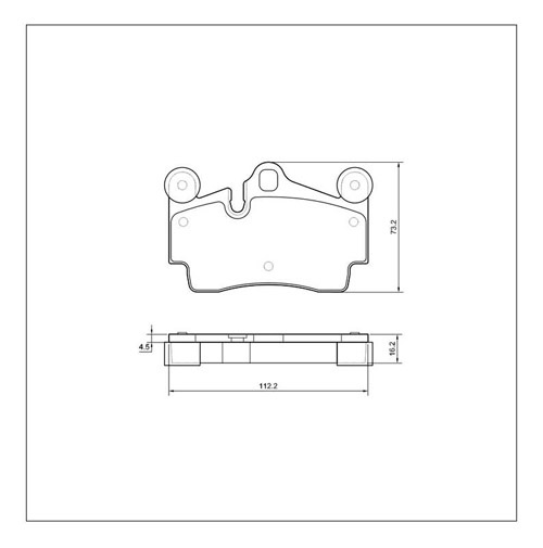 Tarox Strada Brake Pads - Rear for Porsche Cayenne