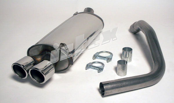 Jetex Stainless Steel Back Box for VW Polo Mk 3 (6N/6N2)