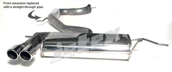 Jetex Stainless Steel Exhaust System for VW Golf Mk 5 (1K)