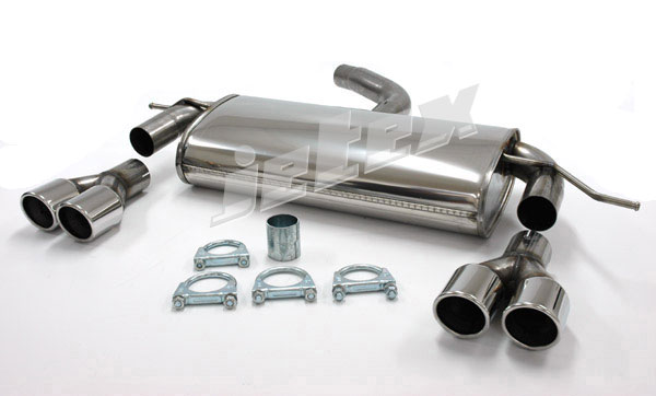Jetex Stainless Steel Back Box for VW Golf Mk 5 (1K)