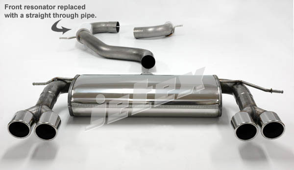 Jetex Stainless Steel Exhaust System for Audi A3 (8P)