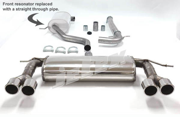 Jetex Stainless Steel Exhaust System for Audi A3 (8P)