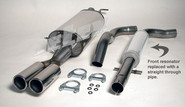Jetex Stainless Steel Exhaust System for VW Bora