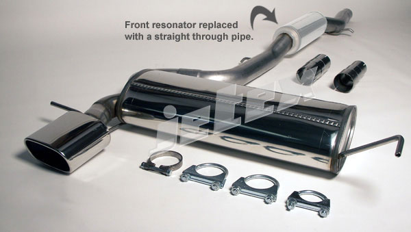 Jetex Stainless Steel Exhaust System for Audi A3 (8L)