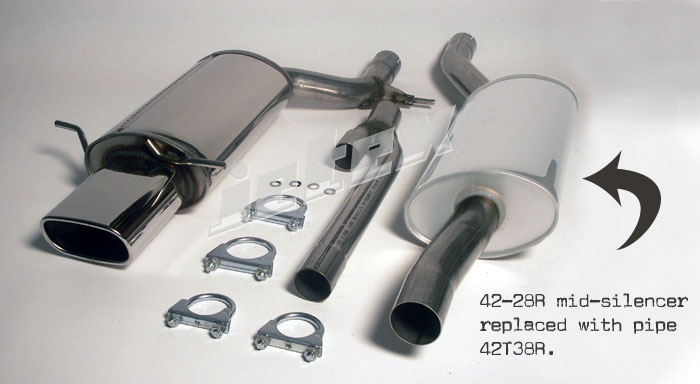 Jetex Stainless Steel Exhaust System for Audi A4 (8D)