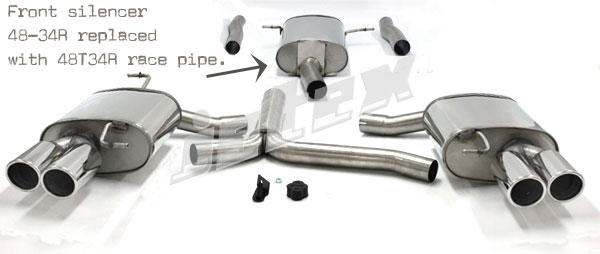 Jetex Stainless Steel Exhaust System for Audi A5 (8T/8F)