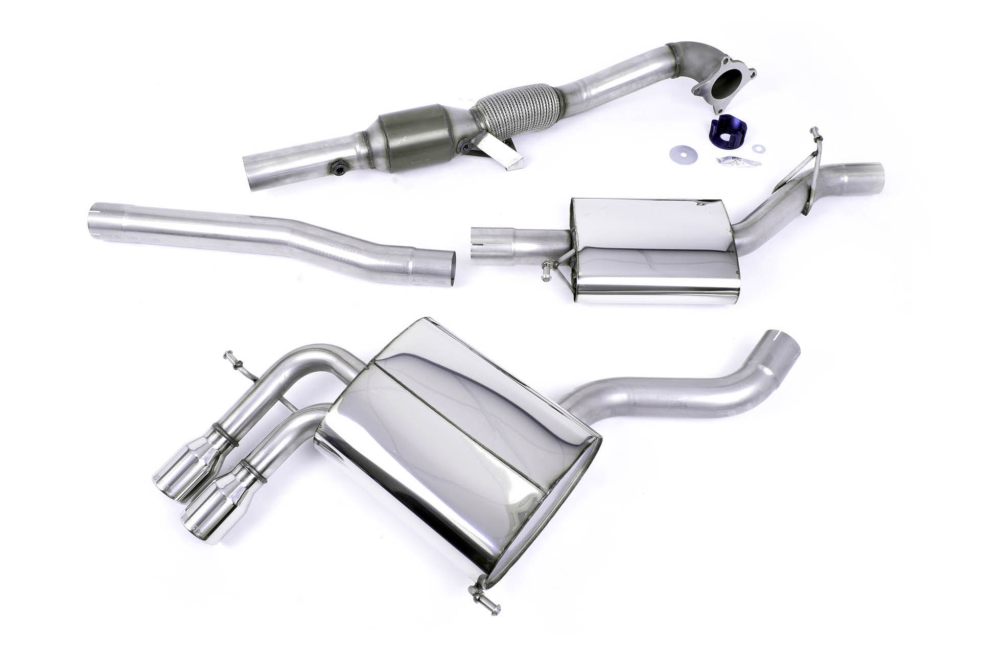 Milltek Turbo Back inc Hi-Flow Sports Cat for Audi A3 (8P)