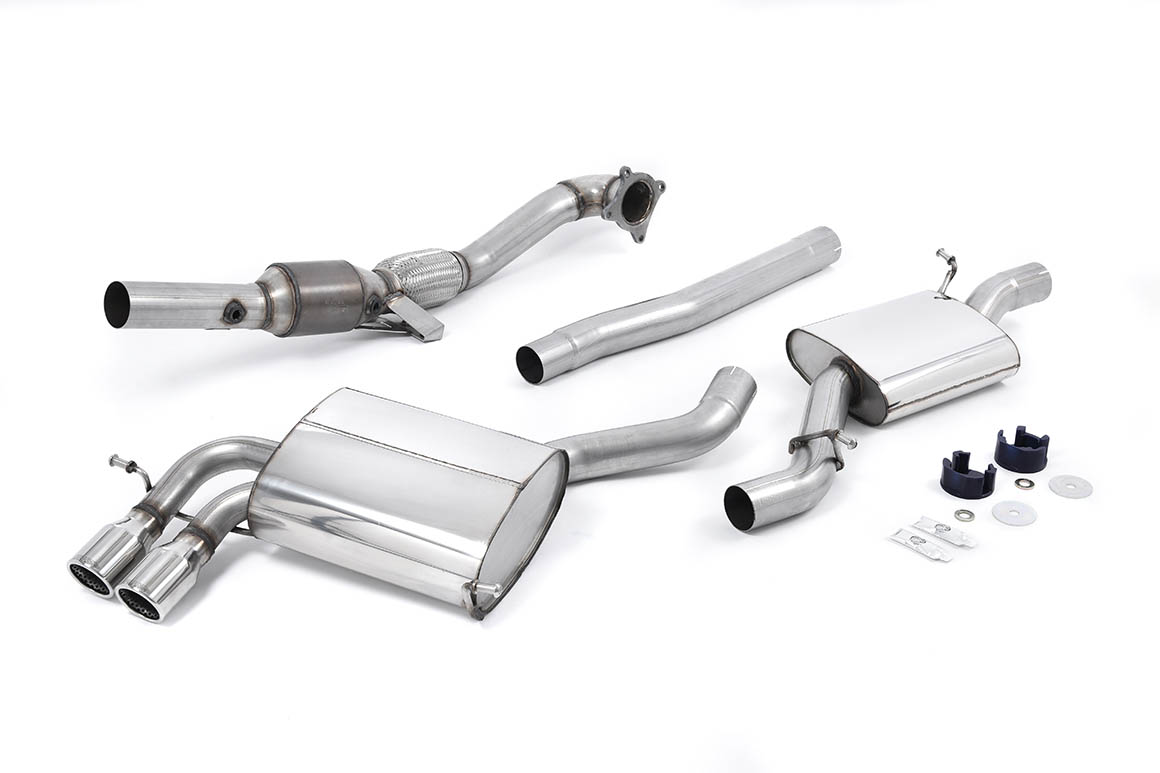 Milltek Turbo Back inc Hi-Flow Sports Cat for Audi S3 (8P)