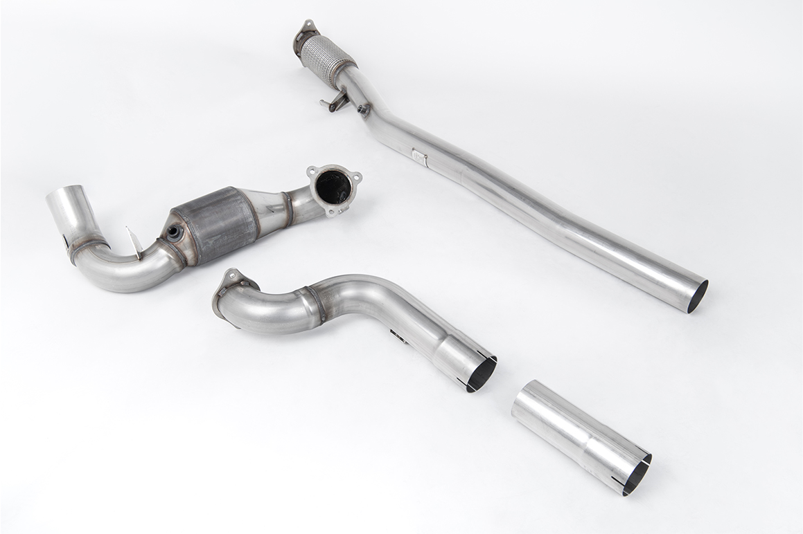 Milltek Large Bore Downpipe and Hi-Flow Sports Cat for Mercedes A-Class