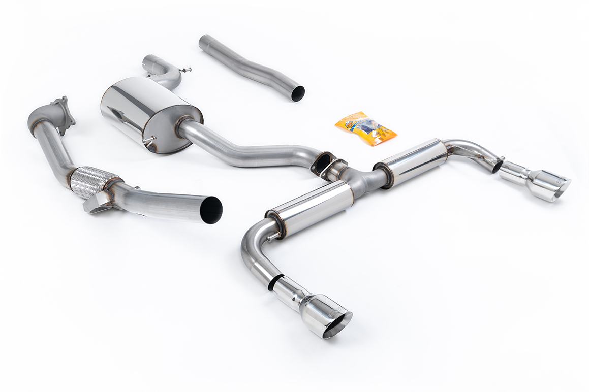 Milltek Turbo Back exc Hi-Flow Sports Cat for VW Golf Mk 6 (5K)
