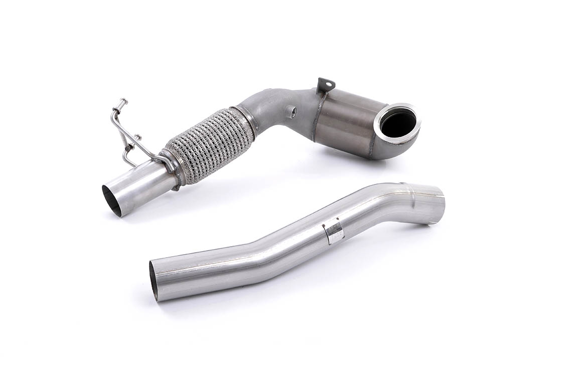 Milltek Large Bore Downpipe and Hi-Flow Sports Cat for VW Jetta Mk 7