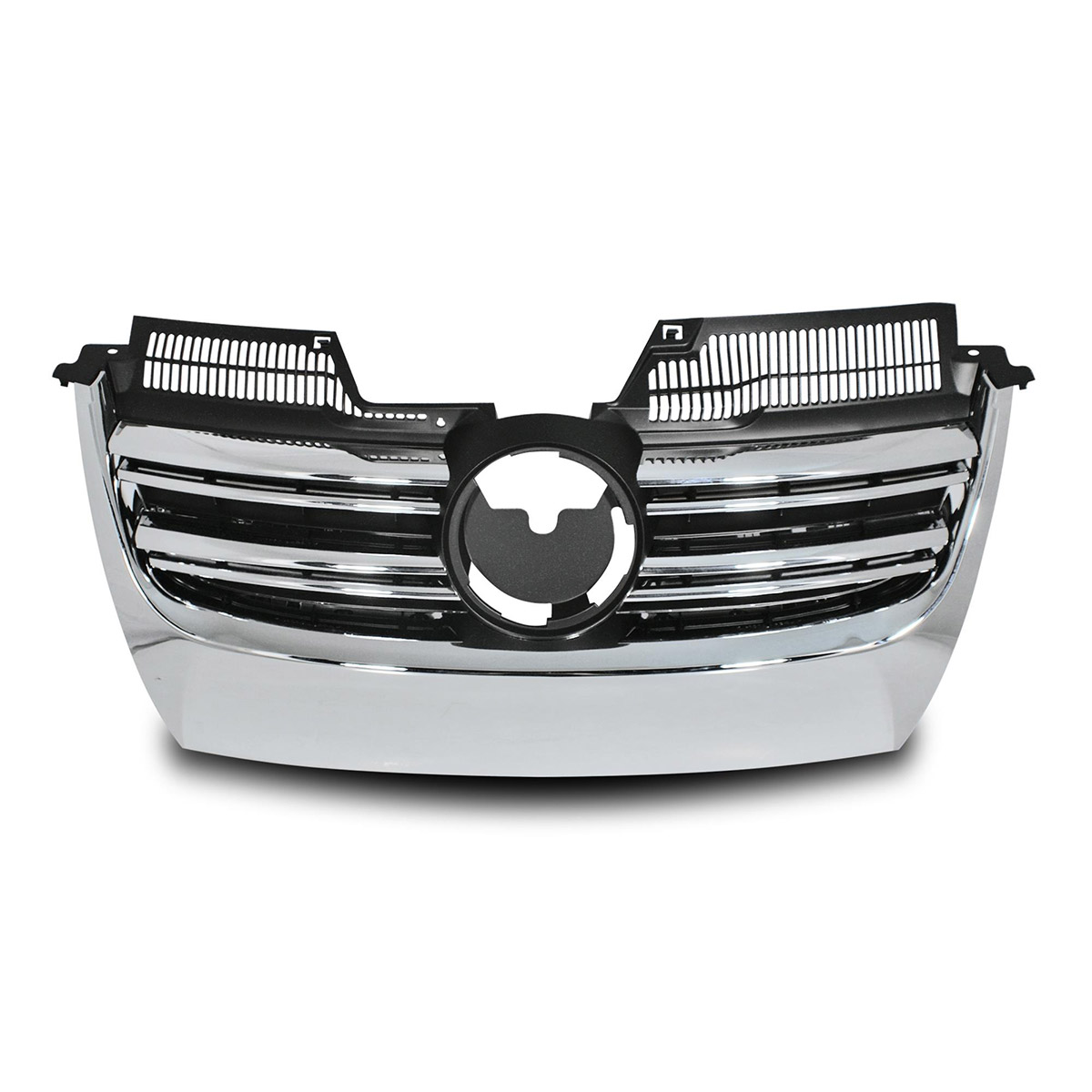 JOM Debadged Grills - R-Look, Twin Slat, Black & Chrome Debadged Grill