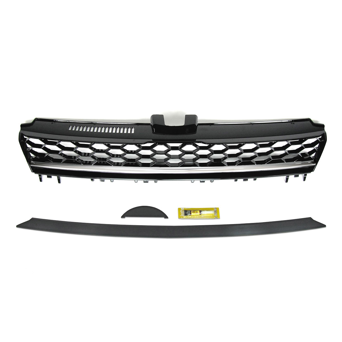 JOM Debadged Grills - Honeycomb with Black & Chrome Trim Debadged Grill