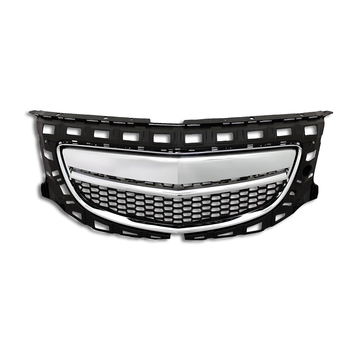 JOM Black with Chrome Trim Debadged Grill for Vauxhall Insignia