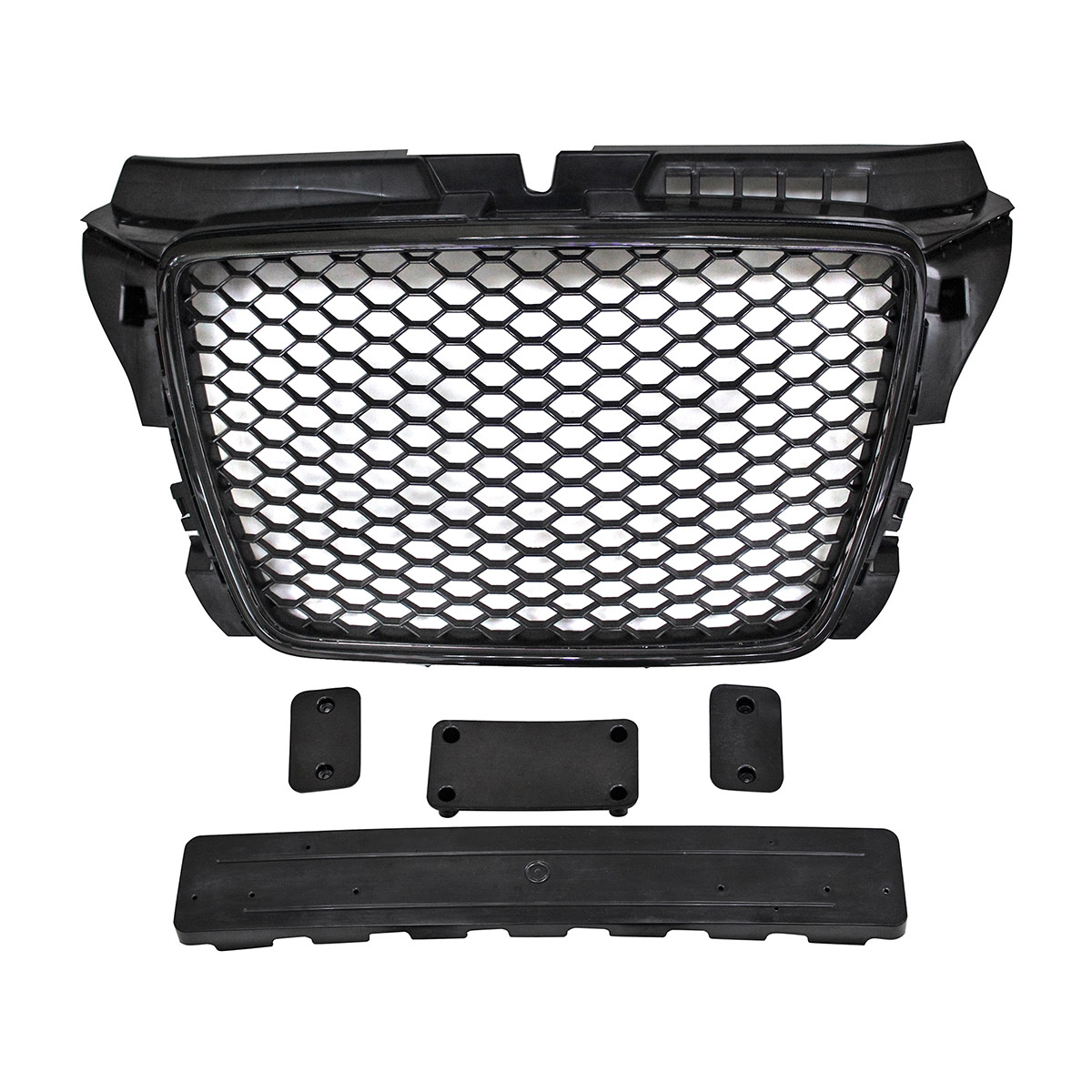 JOM Debadged Grills - Black with Honeycomb Debadged Grill