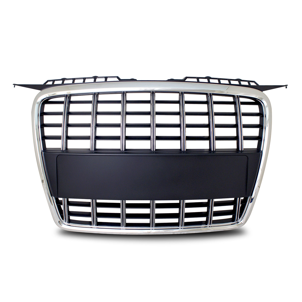 JOM Debadged Grills - S3 Look, Black with Chrome Outer Debadged Grill