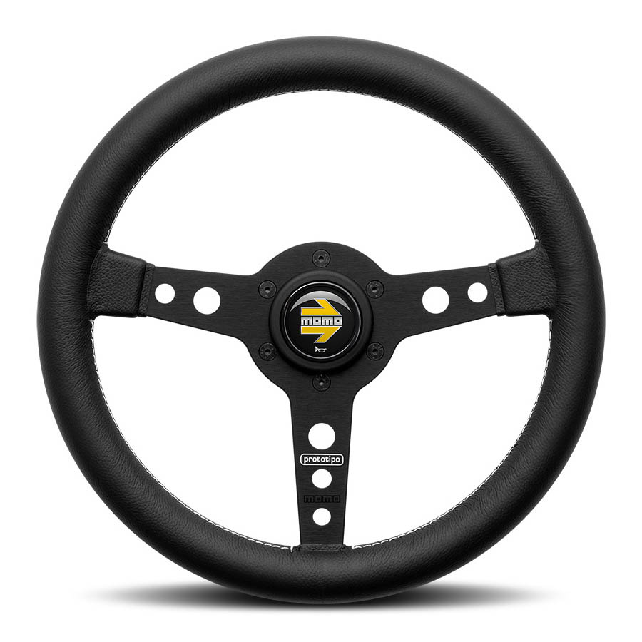 Momo Steering Wheels - Prototipo Black Spoke 320mm Steering Wheel