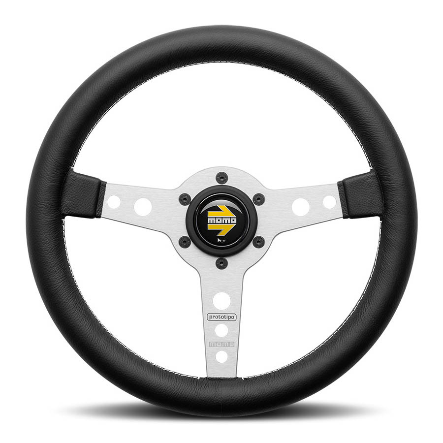 Momo Steering Wheels - Prototipo Silver Spoke 320mm Steering Wheel