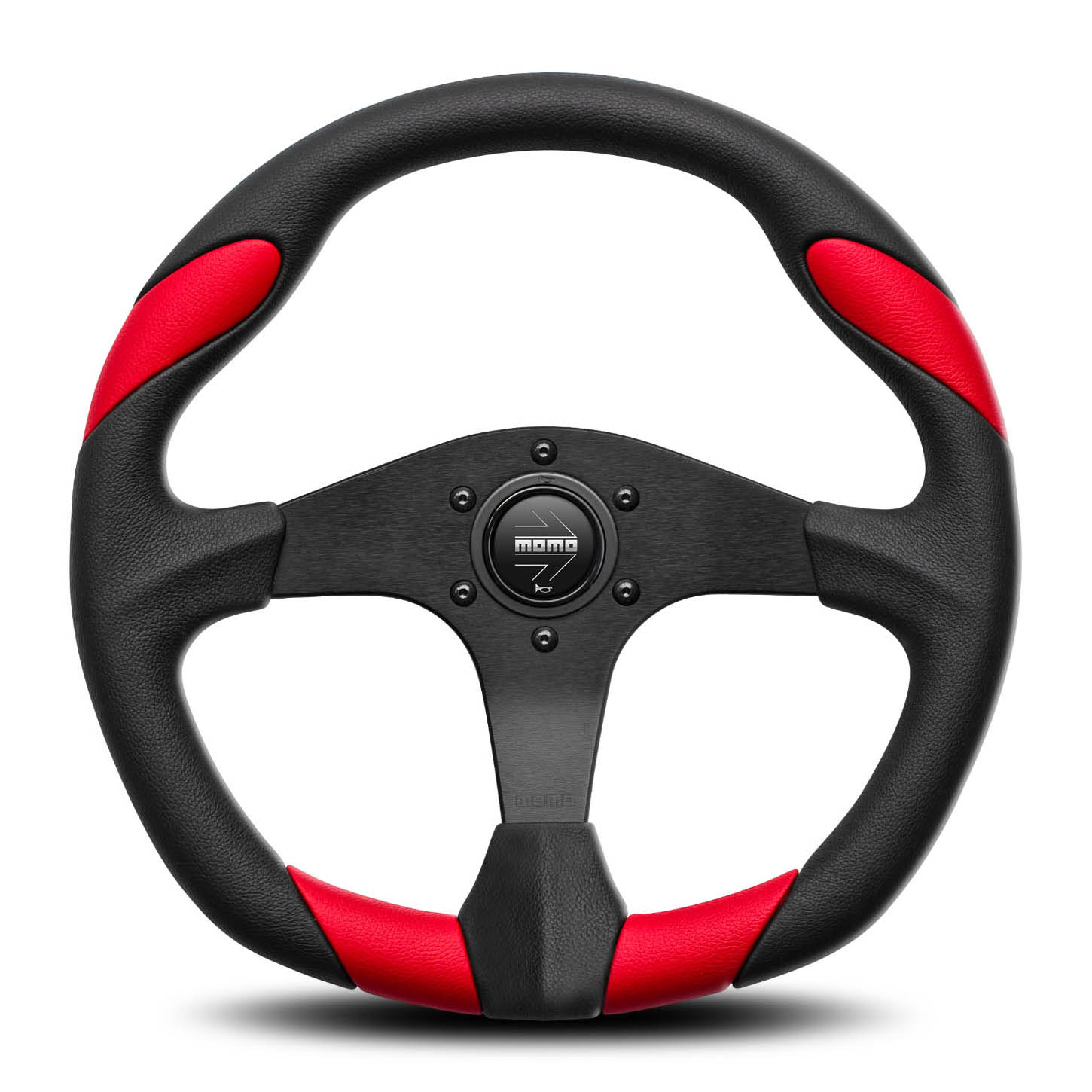 Momo Steering Wheels - Quark Red Airleather 350mm Steering Wheel