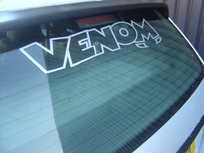 Venom Car Decals - Screen Top Sticker